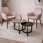 זוג כורסאות מעוצבות במגוון צבעים, המשלבות מראה רך ואלגנטי - דגם פנדה 3