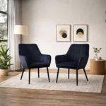 זוג כורסאות מעוצבות במגוון צבעים, המשלבות מראה רך ואלגנטי - דגם פנדה 4