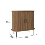כוננית שידה דגם קוורץ  QUARTZ בגוון עץ מבית STAR SHOP 2
