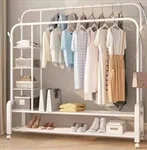 מתלה בגדים אקסטרה מתכתי כפול כולל מדפים במגוון צבעים לבחירה מבית  STAR SHOP 2