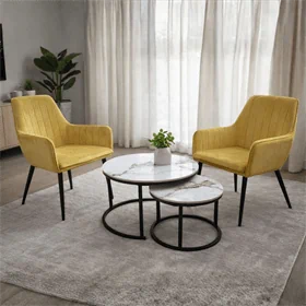 זוג כורסאות מעוצבות במגוון צבעים, המשלבות מראה רך ואלגנטי - דגם פנדה