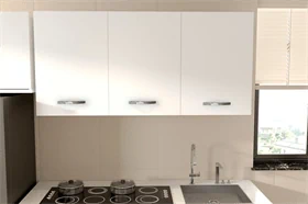 ארון שירות עליון למטבח 3 דלתות ברוחב 1.2 מטר דגם תבור מבית TUDO DESIGN