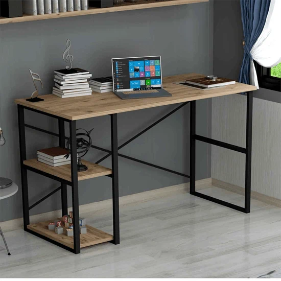 שולחן כתיבה ועבודה עם מדפי צד Tudo Design דגם כרמל