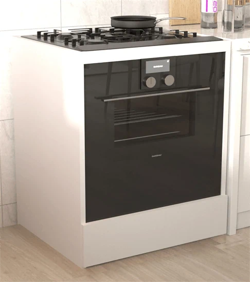 ארון שירות לתנור בנוי וכיריים בצבע לבן דגם הדס HADAS מבית TUDO DESIGN